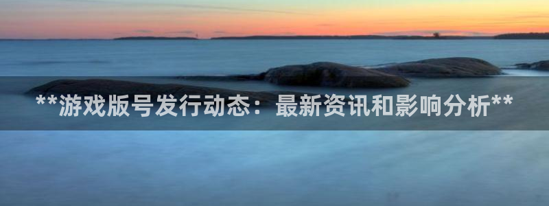 蓝狮子的图片：**游戏版号发行动态：最新资讯和影响分析**