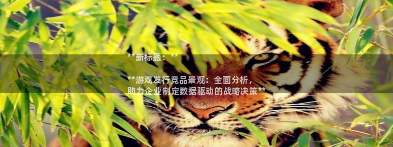 蓝狮在线登录注册账号：**新标题：**

**游戏发行竞品景观：全面分析，
助力企业制定数据驱动的战略决策**