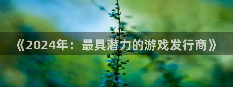 苏州蓝狮网络科技有限公司：《2024年：最具潜力的游戏发行商》